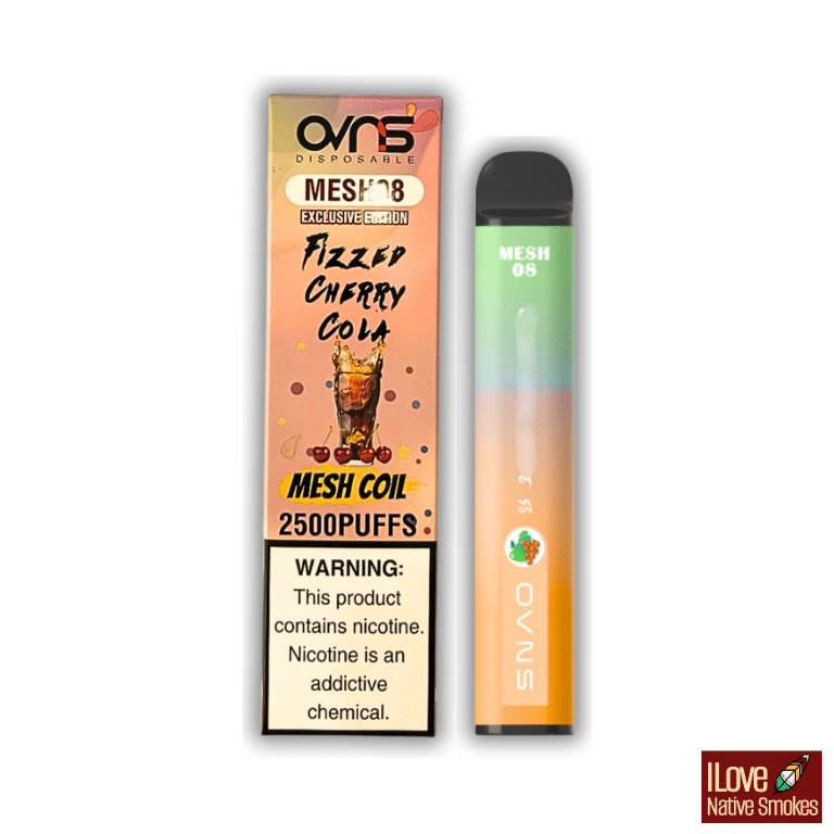 OVNS MESH08 Fizzed Cherry Cola 2500 Puffs Vape