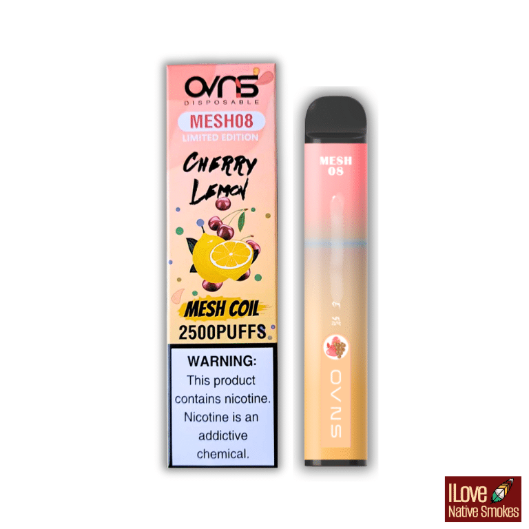 OVNS MESH08 Cherry Lemon 2500 Puffs Vape
